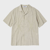 ウエスタンリネンハーフスリーブシャツ/WESTERN LINEN HALF SLEEVE SHIRT (BEIGE)