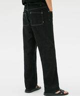 WASHING STITCH DENIM PANTS (INDIGO) (6585490047094)