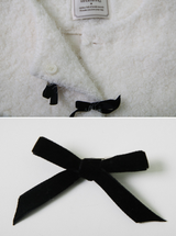 [SHOPPERMADE] クリスマスモヘアカーディガン+ベルベットリボン (3color)