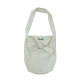 リボンポイントエコバッグ / RIBBON POINTED ECO BAG, CREAM