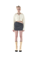 カットアウトミニスカート/CUT OUT MINI SKIRT
