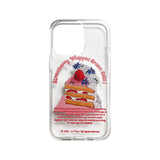 ストロベリーホイップクリームケーキiPhoneケース/Strawberry Whipped Cream Cake (iPhone) Jelly Case