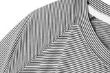 ストライプエアコンフォートショートスリーブTシャツT68/Striped Air Comfort Short Sleeved T-Shirt T68 Black