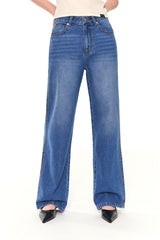 BASIC WIDE DENIM PANTS (BLUE)