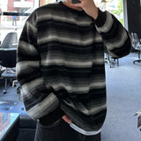 uring stripe angora round knit