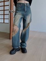 ビンテージユーズドウォッシュ加工デニム/no.501 Vintage Used Washed Denim