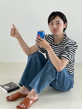 ワイドカジュアルデニムパンツ