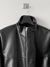 シンプルレザーストリングジャケット