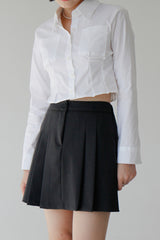 グランドプリーツスカート/Ground Pleated Skirt (2color)