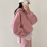 [BELLIDE MADE] Sailor Loose Fit Double-Sided Raised Half Zip-Up Sweat