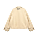 [UNISEX] サテントリムパッデッドレーシングジャケット