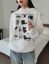 チェアフーディー/Chair Hooded T-shirt (2color)