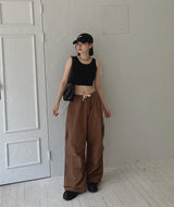 ボーイワイドカーゴパンツ/Boy Wide Cargo Pants (2color)