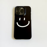 スマイルブラック (マットフォーンケース)