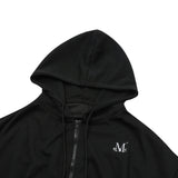 MUCENT DENVER 2-WAY CROP HOOD ZIP-UP WOMEN (Black, Gray)