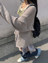 サマールーズショールニットカーディガン / Summer Loose Shawl Knit Cardigan