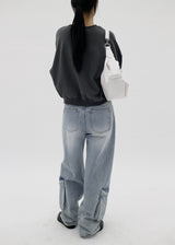 バルーンカーゴデニムパンツ / no.0001 balloon cargo denim pants