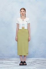 HIDE Tube Top Cardigan (White) (6570969956470)