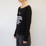 BEAUTY symbol long-sleeved T-Shirt (BLACK)