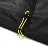 キルシーチェリールーバーラベルジップアップフーディジャケット/ CHERRY RUBBER LABEL WOVEN ZIP UP HOODIE JUMPER [BLACK] (6671083700342)