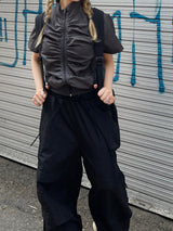 サマーナイロンバルーンダブルカーゴパンツ / Summer nylon balloon double cargo pants