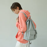 3-Way 2-Pocket Drawstring Bag (Silver)