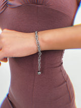 ツイストチェーンボールブレスレット / twist chain ball bracelet