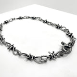 10mm トローン リンク ネックレス / [BLESSEDBULLET]10mm thron link  necklace_vintage silver