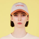 Scribble Two Tone 5panel Cap Beige/Orange