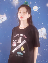 0 1 my friends t-shirt - BLACK (6567586300022)