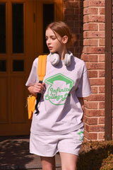 レディースインフィニティカレッジスウェットショートパンツ / Woman Infinite College Sweat Shorts