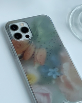 エモーショナルフラワーシルエットフォーンハードケース / Emotional flower silhouette phone hard case