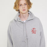 New Basic Script Zip up Hoody (2color) (6675291078774)