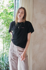 ラウンドロゴオーバーサイズTシャツ / ROUND LOGO OVERSIZED T-SHIRTS_2COLORS