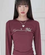 ZIZE  エンジェルキューブTシャツ (BURGUNDY)