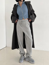 ウールフードロングコート / Wool hood long coat (3color)