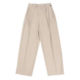 23 ツータックバンディングスラックス / 23 TWO TUCK BANDING SLACKS BLACK / BEIGE
