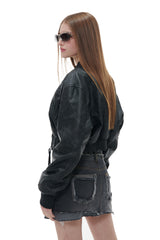 FOLD DENIM-BLACK