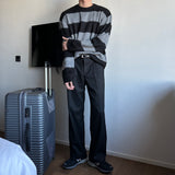 メトウールピンタックワイドスラックス / Meto wool pintuck wide slacks (2 colors)