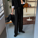 LMN Def Pintuck Wide One Tuck Bendable Slacks (6 colors)