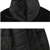 オーバーフィットファーフードジップアップジャケット / Overfit Fur hooded zip-up jacket_3color