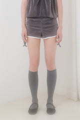 VELVET PAJAMA BOTTOM (CHARCOAL)