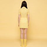 トリコットツーピーススカート / TRIKOT TWO-PIECE SK (YELLOW)