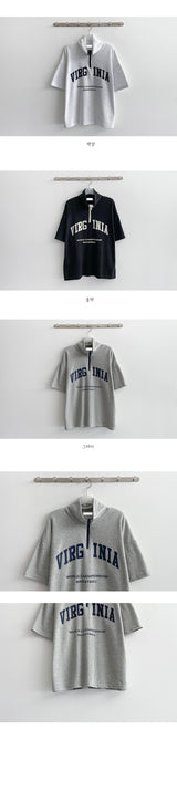 バージェスハーフジップアップアノラックショートスリーブTシャツ