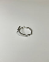 ヘクサゴンクロスリング / hexagon cross ring (925silver)