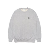 3D Monogram Black Embroidery Sweatshirt Gray