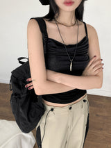 Dao shirring drape sleeveless