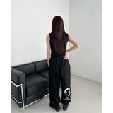 フェイスロゴロングワイドパンツ / FACE LOGO LONG WIDE PANTS 3COLOR