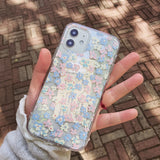 フラワースプラッシュジェリーハードアイフォンケース/Flower Splash Jelly Hard phone case