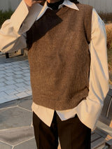 SP Napping Knit Vest  (4color)